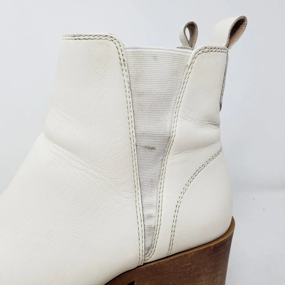 Steve Madden Ankle Boots Womens 9 Audience Bone Western Chelsea Shoes‎ Bootie